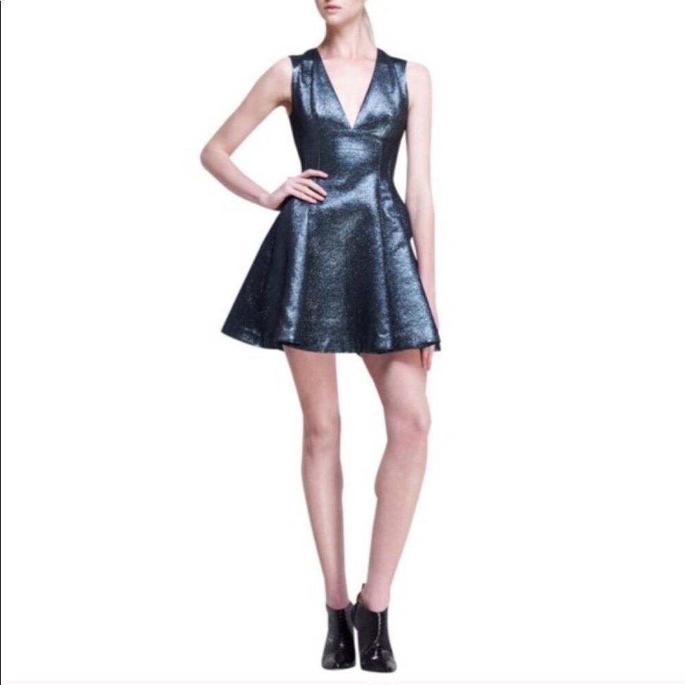 Opening Ceremony Hope Flare Dress Metallic